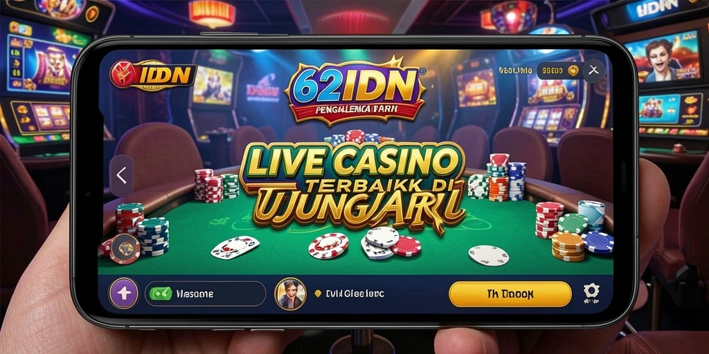 Tampilan menarik dari permainan Live Casino 62IDN yang mendebarkan.