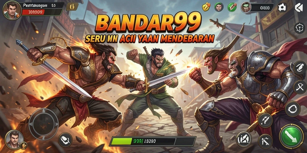 Screenshot gameplay BANDAR99 menampilkan pertarungan yang seru dan grafis memukau.
