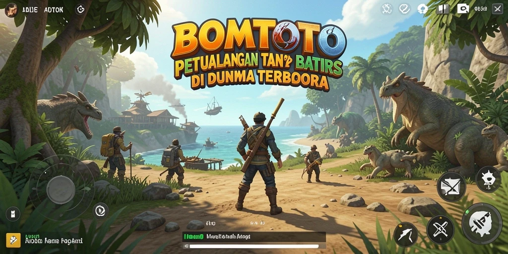 Tangkapan layar gameplay yang memukau dari BOMTOTO dalam dunia terbuka.