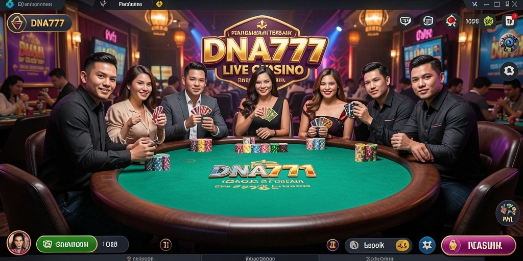 Tampilan gameplay Live Casino yang menantang dan menarik di DNA777.
