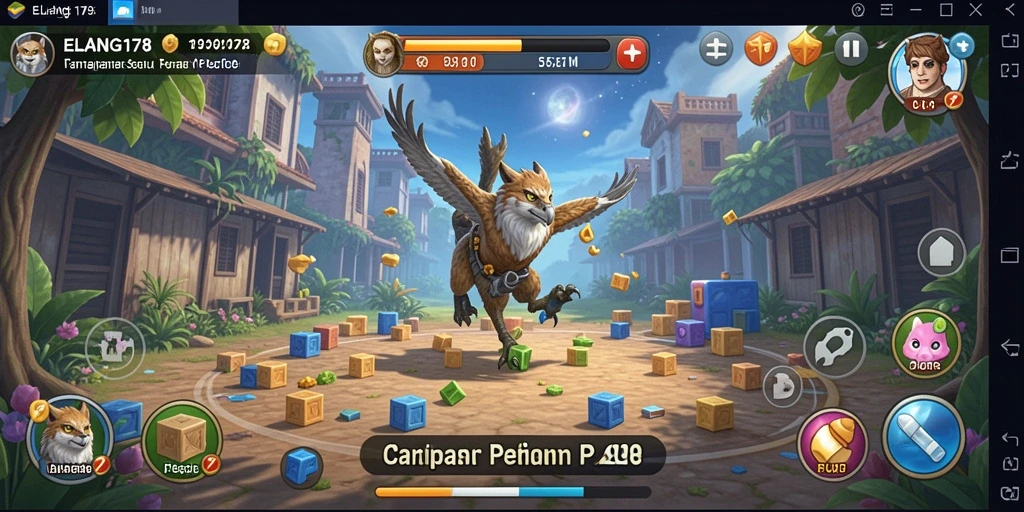 Screenshot gameplay ELANG178 menampilkan tantangan puzzle menarik dan seru.
