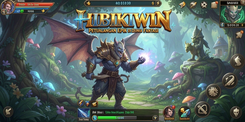 Tampilan gameplay HIBIKIWIN yang mengasyikkan dan penuh aksi.