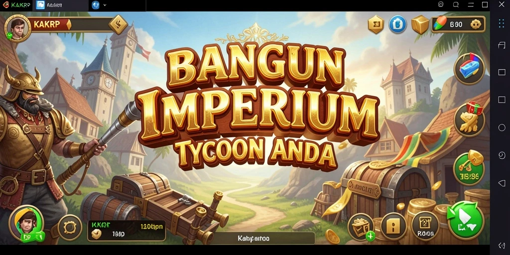 Gameplay KAKRP yang menarik dan mendebarkan dalam membangun bisnis.