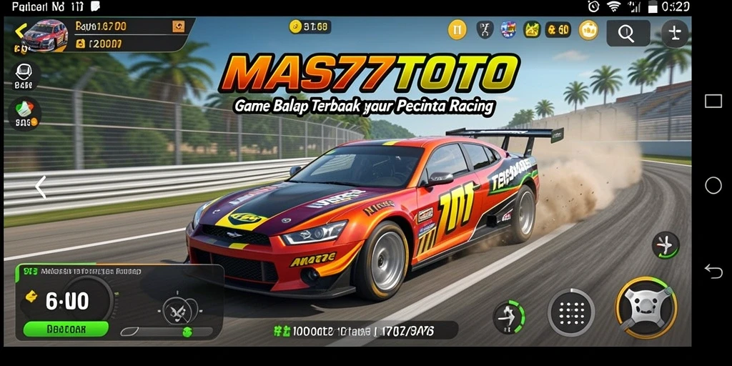 Gambaran gameplay balapan yang mendebarkan di MAS77TOTO.