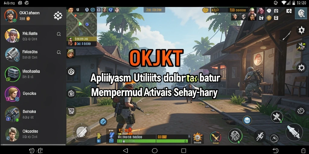 Tampilan utama OKJKT menampilkan antarmuka pengguna yang sederhana dan intuitif.