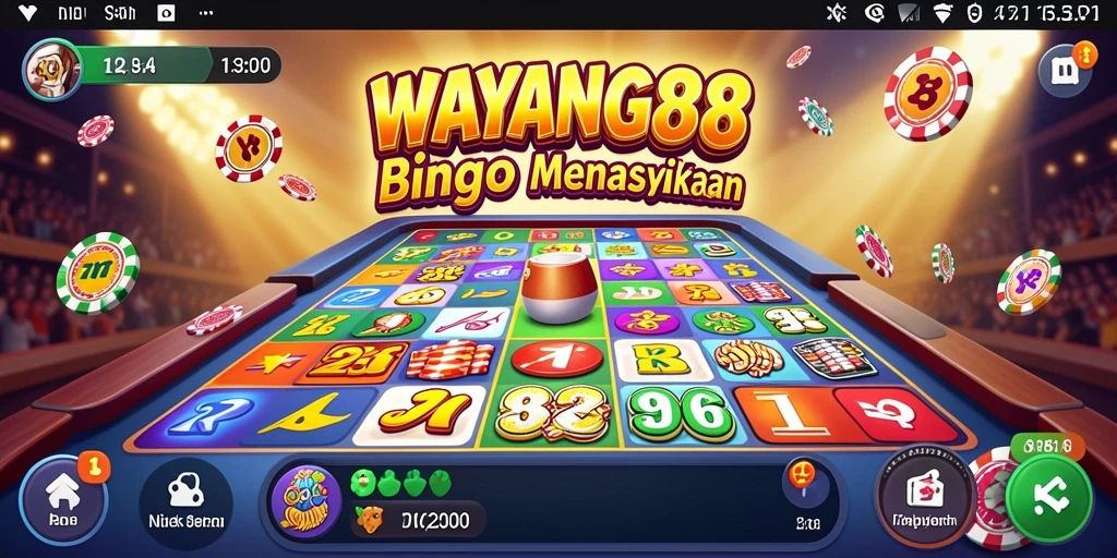 Tampilan screenshot WAYANG88 yang menunjukkan momen mendebarkan di Bingo.